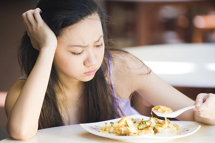 Bucks Support Services | ARFID-PANDA | Young female frustrated with food.